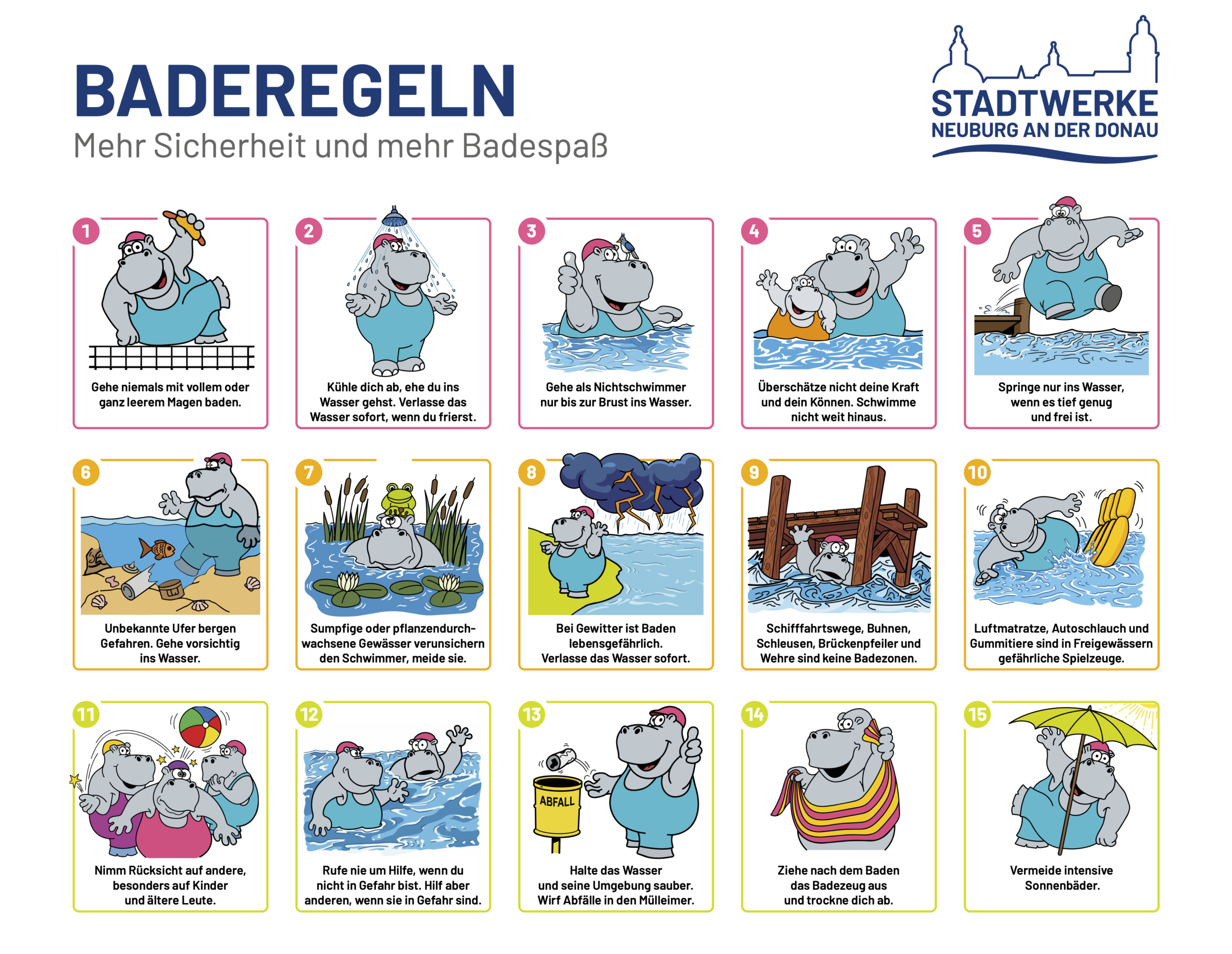 Baderegeln – Mehr Sicherheit und mehr Badespaß